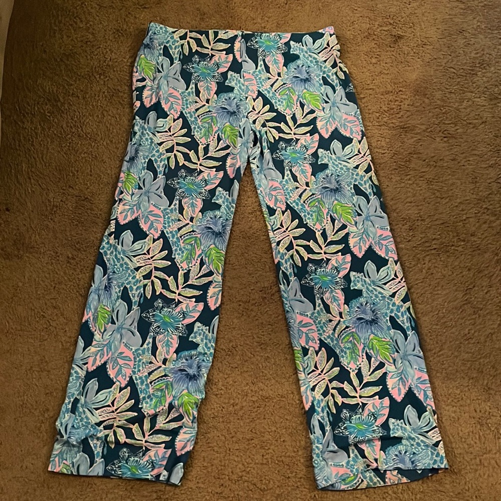 Lilly Pulitzer wide leg palazzo pant xl